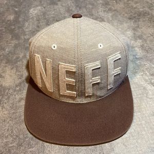 NEFF SnapBack hat Brown and Grey